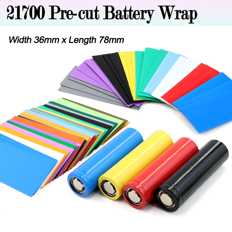Shrink Sleeve Pvc - 100/500pcs 21700 프리컷 배터리 랩 열수축