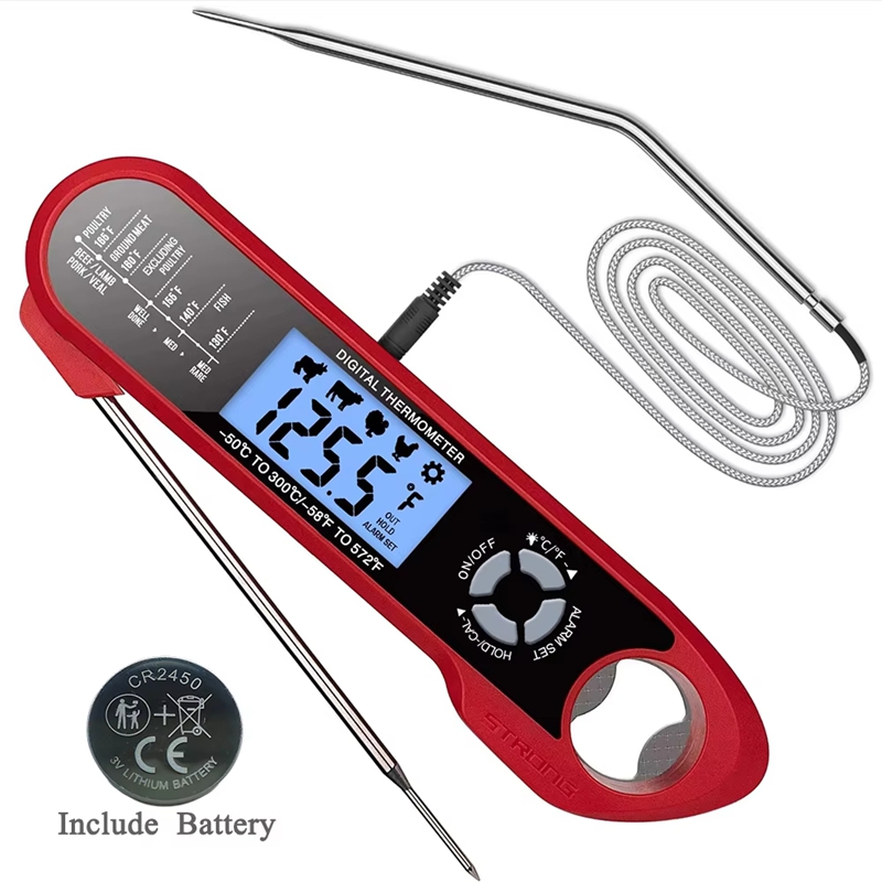 Digital Thermometer Probe - 고기 온도계 고기 음식 우유용 듀얼