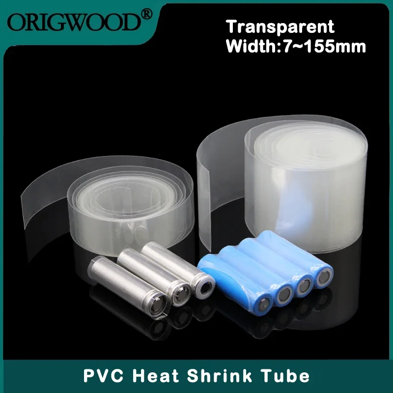 7~ 155mm 투명 PVC 열 수축 튜브 18650  - Shrink Sleeve Pvc 리뷰 및 가격