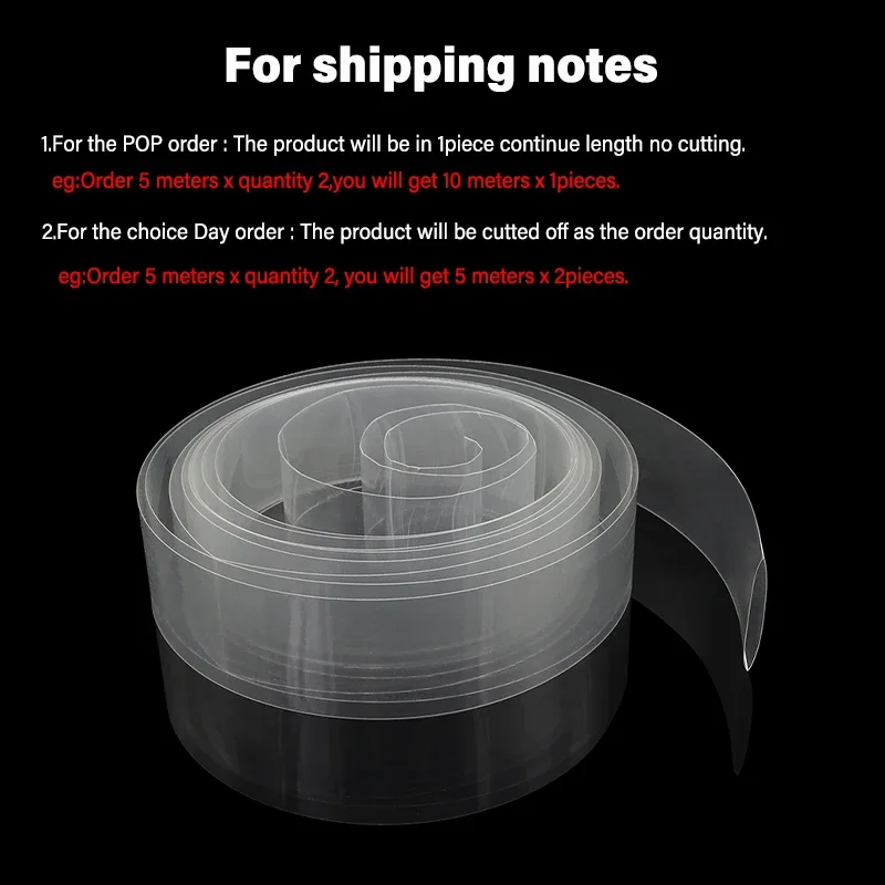 7~ 155mm 투명 PVC 열 수축 튜브 18650  - Shrink Sleeve Pvc 리뷰 및 가격