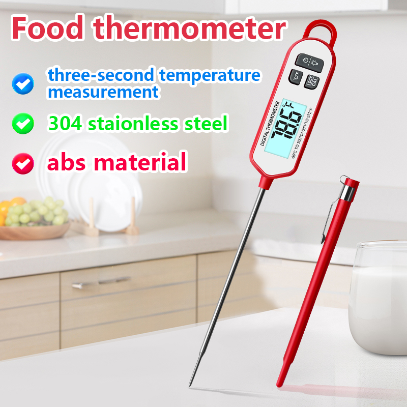 디지털 고기 온도계 즉시 판독 백라이트 디스플레이, 물 - Digital Thermometer Probe 리뷰 및 가격