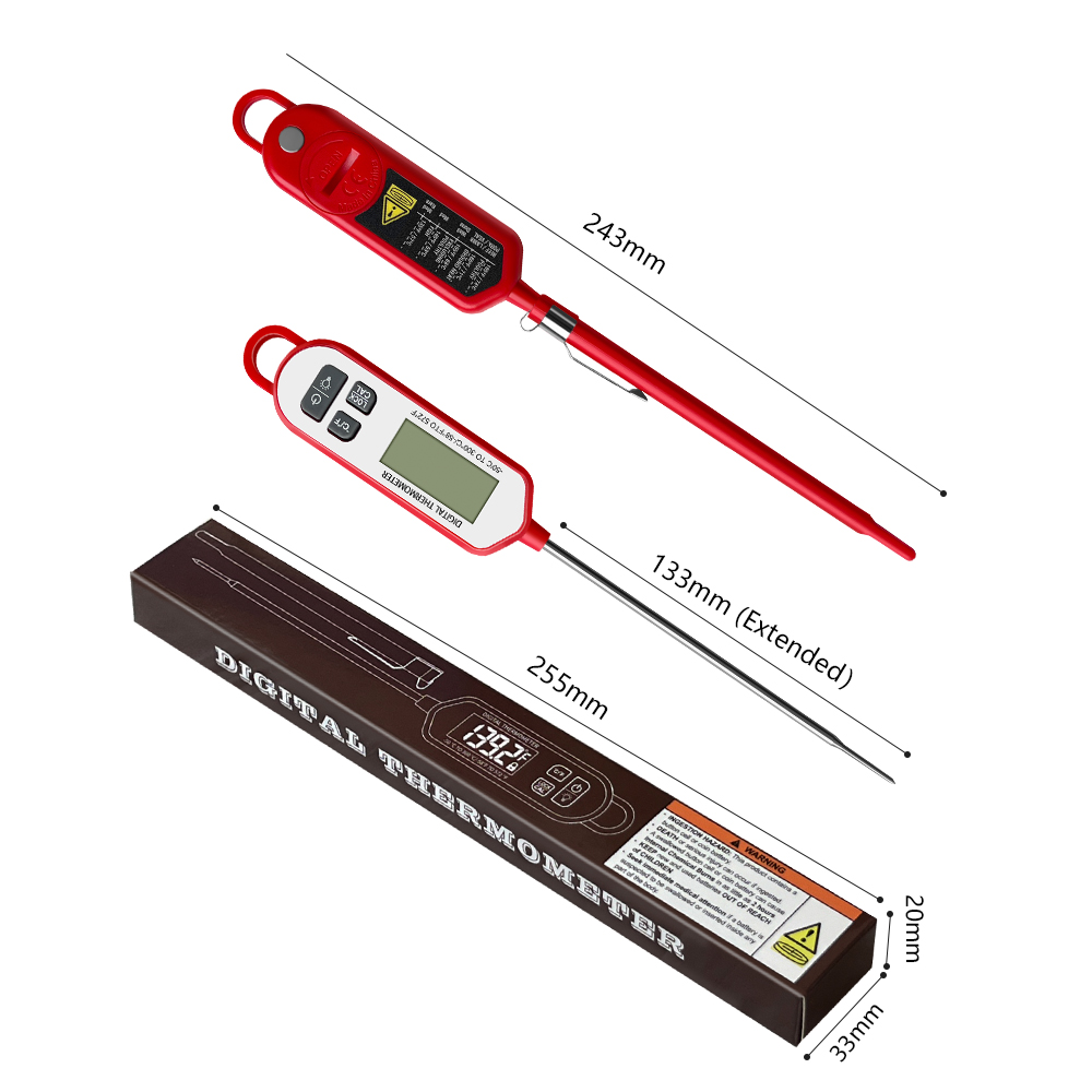 디지털 고기 온도계 즉시 판독 백라이트 디스플레이, 물 - Digital Thermometer Probe 리뷰 및 가격