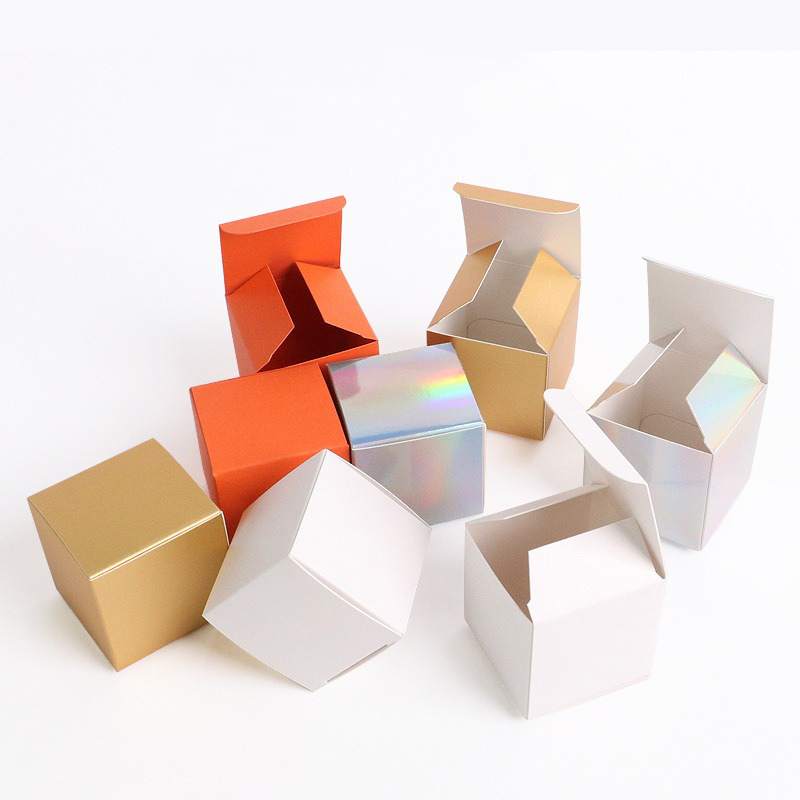 50 개/몫 접이식 작은 선물 상자 화장품 종이 상자  - Candle Supplies For Business 리뷰 및 가격