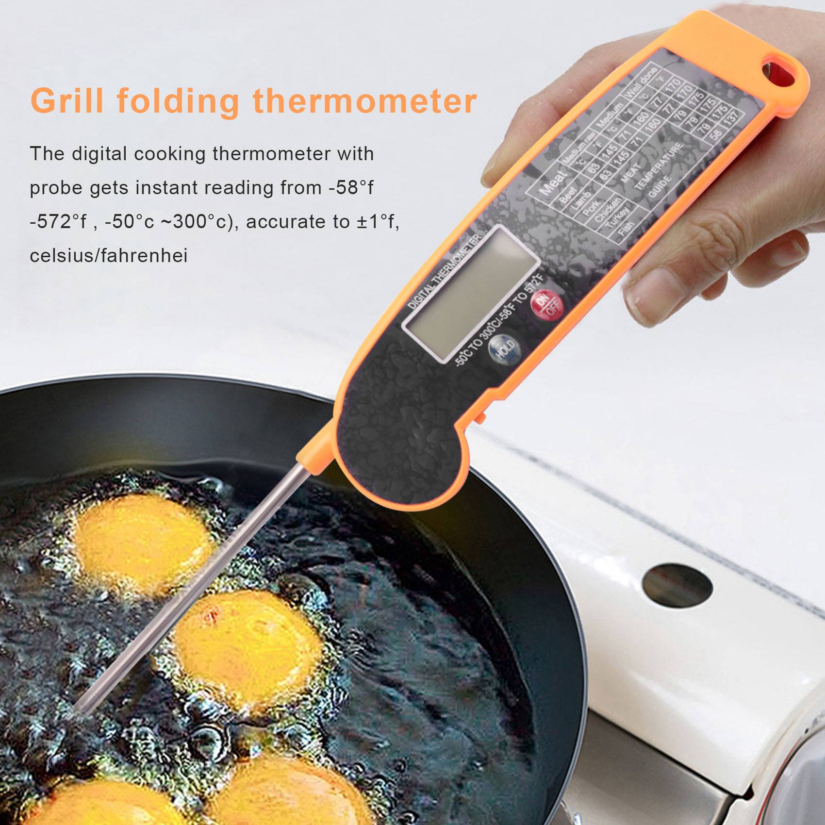 고정밀 온도 프로브가 있는 디지털 즉시 판독 육류 온도 - Digital Thermometer Probe 리뷰 및 가격